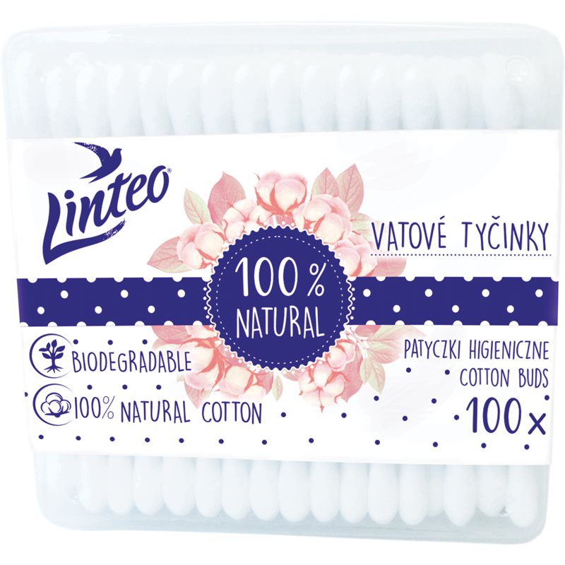 Linteo Natural клечки за уши контейнер - Грижа за тяло - Сравни цени от 1 магазин с безплатна доставка