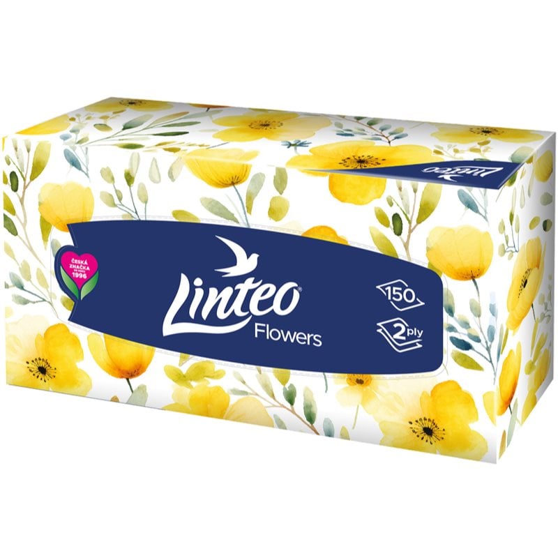 Linteo Paper Tissues Two-ply Paper, 150 pcs per box хартиени кърпички