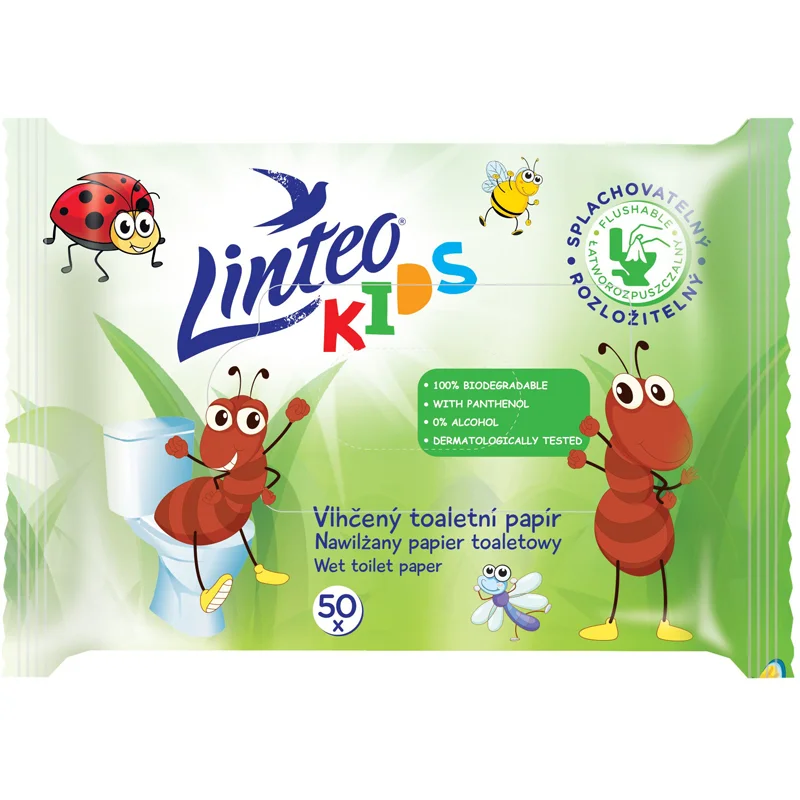 Linteo Kids Wet Toilet Paper влажна тоалетна хартия за деца - За деца - Сравни цени от 1 магазин с безплатна доставка