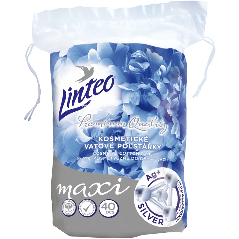 Linteo Premium Maxi тампони за почистване на грим Silver
