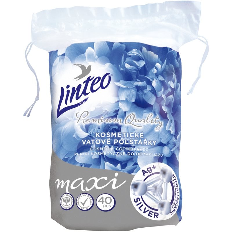 Linteo Premium Maxi тампони за почистване на грим Silver