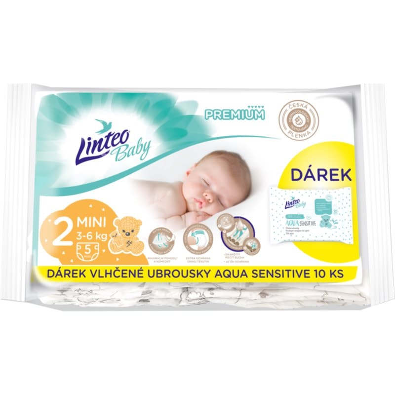 Linteo Baby Premium Mini еднократни пелени 3-6kg - За деца - Сравни цени от 1 магазин с безплатна доставка