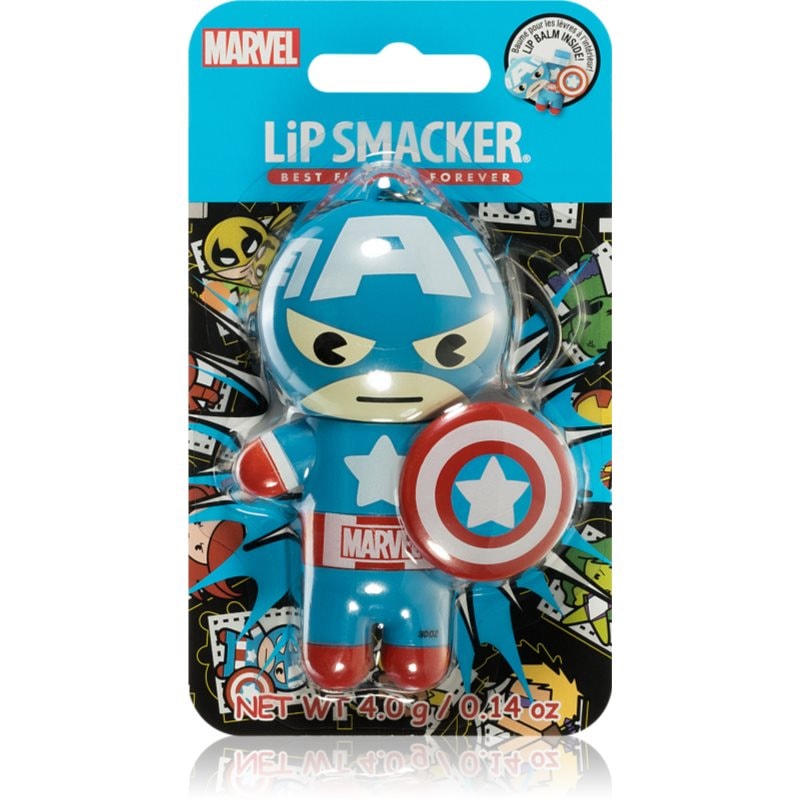 Lip Smacker Lip Smacker Marvel Captain America балсам за устни вкус Red, White & Blue-Berry - Унисекс парфюм 4мл - Сравни цени от 1 магазин с безплатна доставка