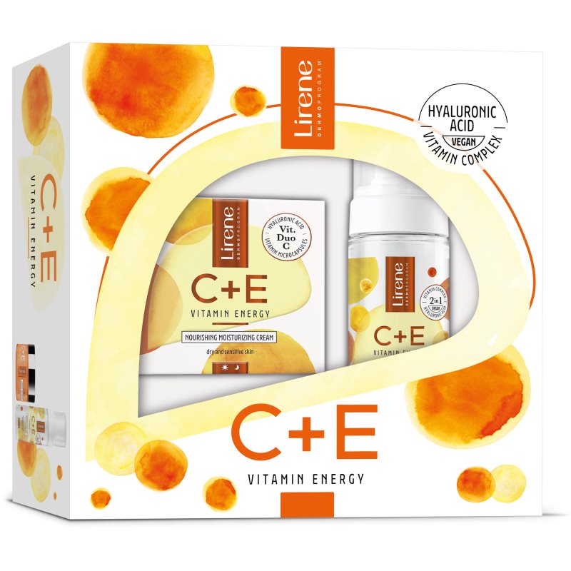 Lirene Vitamin Energy C+E подаръчен комплект за суха до чувствителна кожа за жени - Комплект - Сравни цени от 1 магазин с безплатна доставка