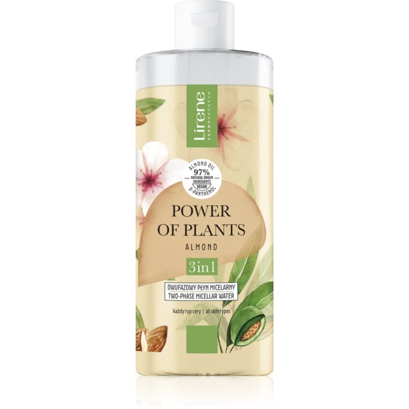 Lirene Power of Plants Almond мицеларна вода 3в1 с успокояващ ефект