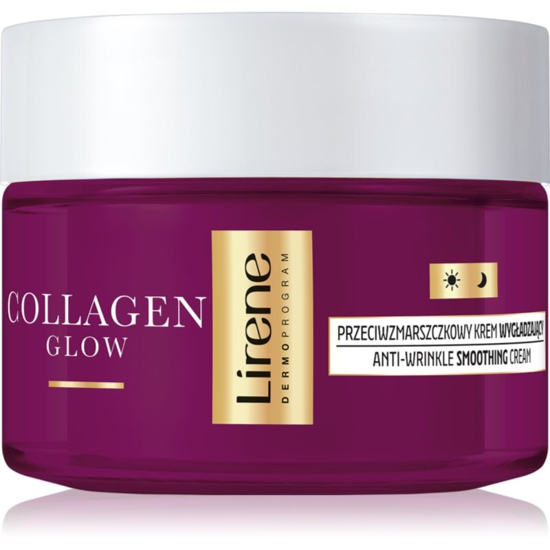 Lirene Collagen Glow 50+ изглаждащ крем за укрепване контурите на лицето - Грижа за лице - Сравни цени от 1 магазин с безплатна доставка