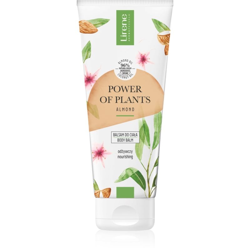 Lirene Power of Plants Almond високо подхранващ балсам за тяло за регенериране на кожата