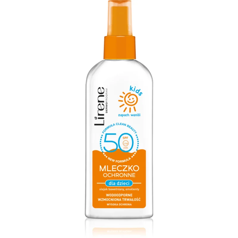 Lirene Sun Kids защитно мляко за деца SPF 50 - Грижа за тяло - Сравни цени от 1 магазин с безплатна доставка