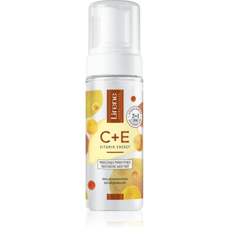 Lirene Vitamin C+E хидратираща почистваща пяна с витамини C и Е - Грижа за лице - Сравни цени от 1 магазин с безплатна доставка
