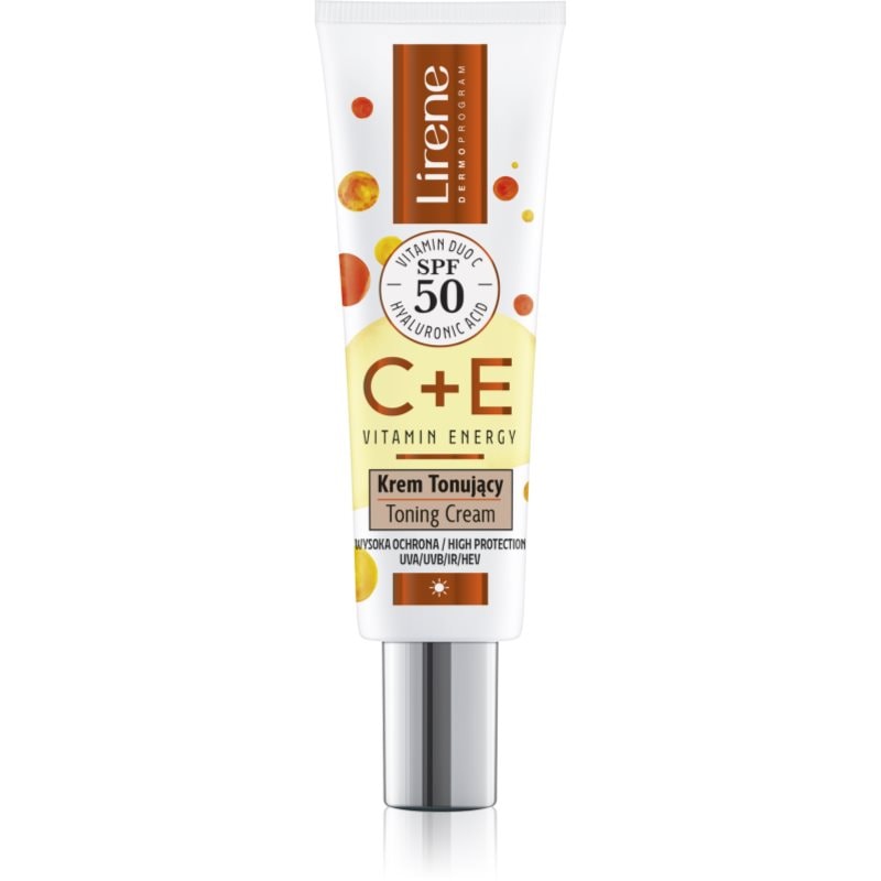 Lirene Lirene Vitamin Energy C+E крем за лице да уеднакви цвета на кожата SPF 50 - Унисекс парфюм 30мл - Сравни цени от 1 магазин с безплатна доставка