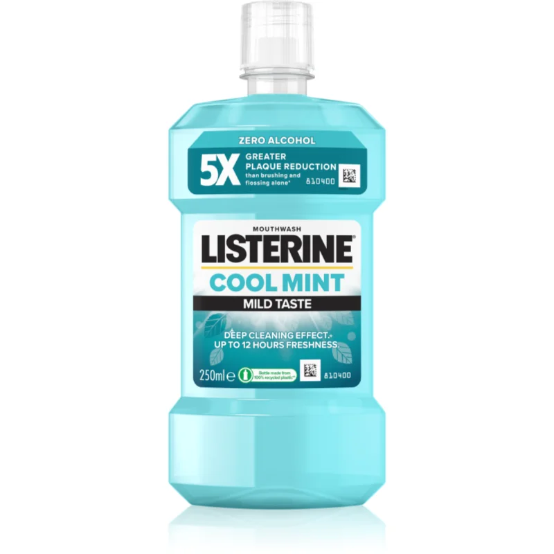 Listerine Cool Mint Mild Taste вода за уста без алкохол вкус Cool Mint