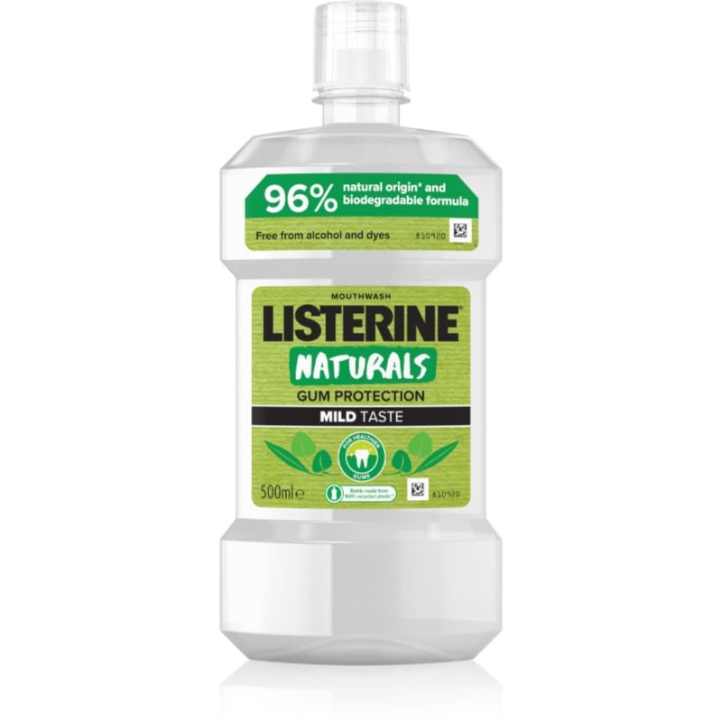 Listerine Naturals Gum Protection вода за уста Mild Mint