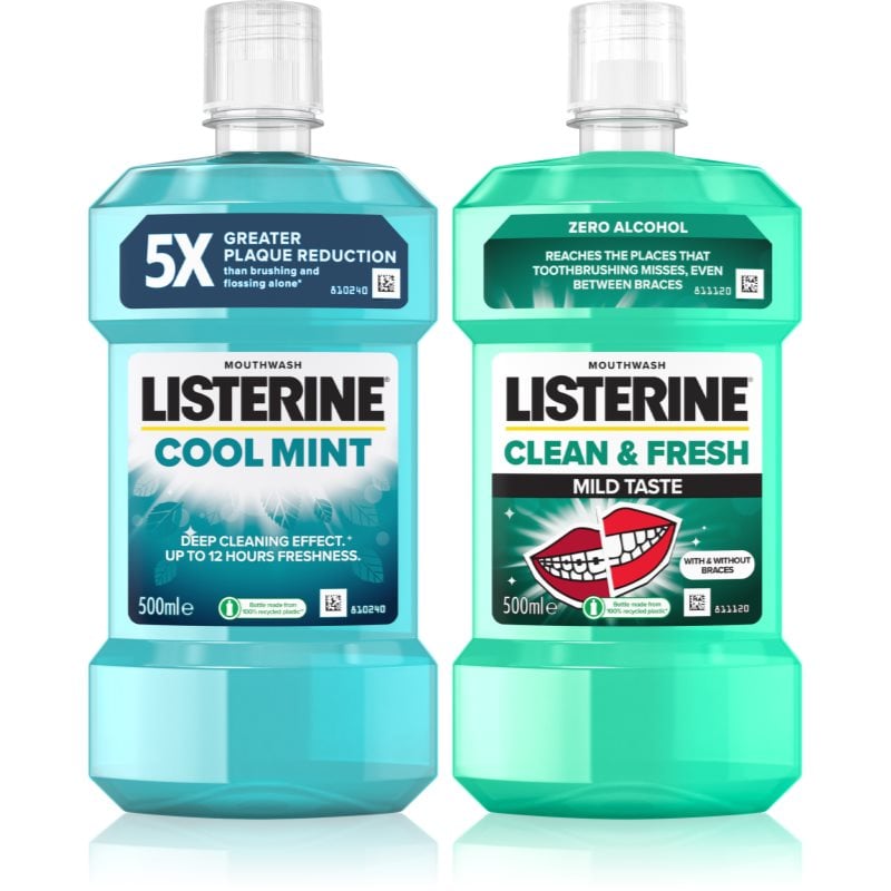 Listerine Duopack вода за уста изгодна опаковка