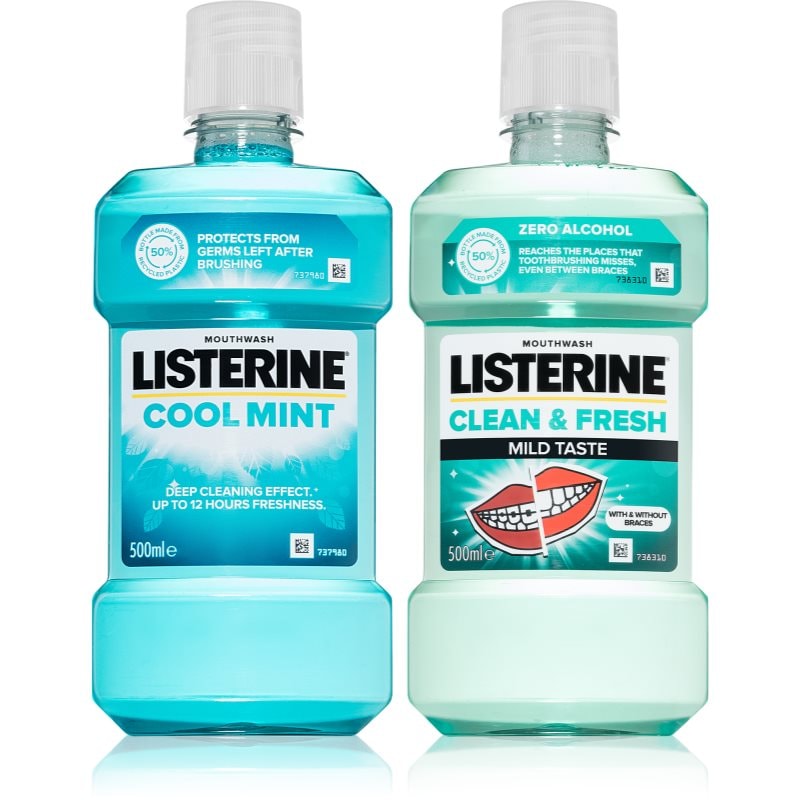 Listerine Listerine Duopack вода за уста изгодна опаковка - Унисекс парфюм 1мл - Сравни цени от 1 магазин с безплатна доставка