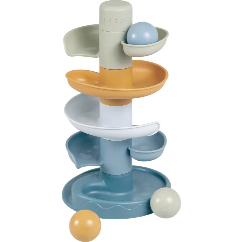 Little Dutch Spiral Tower писта за игра с топчета 10 m+ Blue - За деца - Сравни цени от 1 магазин с безплатна доставка