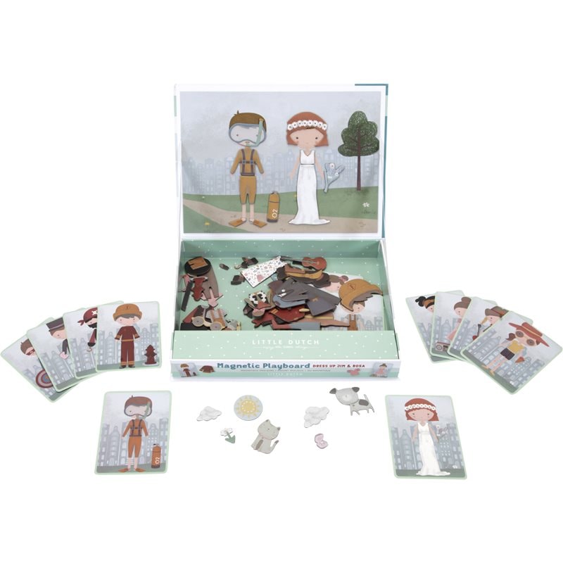 Little Dutch Magnetic Puzzle Jim & Rosa магнитна дъска - За деца - Сравни цени от 1 магазин с безплатна доставка