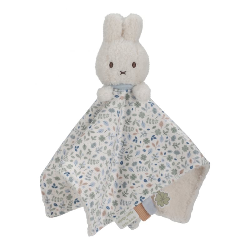 Little Dutch Miffy Fluffy Lucky Leaves Cuddle Cloth играчка за заспиване 0 m+ Blue - За деца - Сравни цени от 1 магазин с безплатна доставка