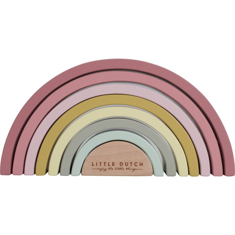 Little Dutch Wooden Rainbow дъга за сглобяване от дърво Pink - За деца - Сравни цени от 1 магазин с безплатна доставка