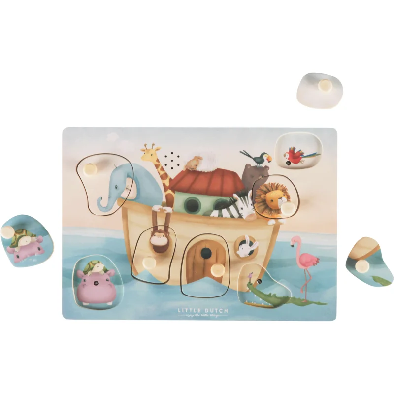 Little Dutch Sound Puzzle Noah’s Ark пъзел с мелодия 12 m+ - За деца - Сравни цени от 1 магазин с безплатна доставка