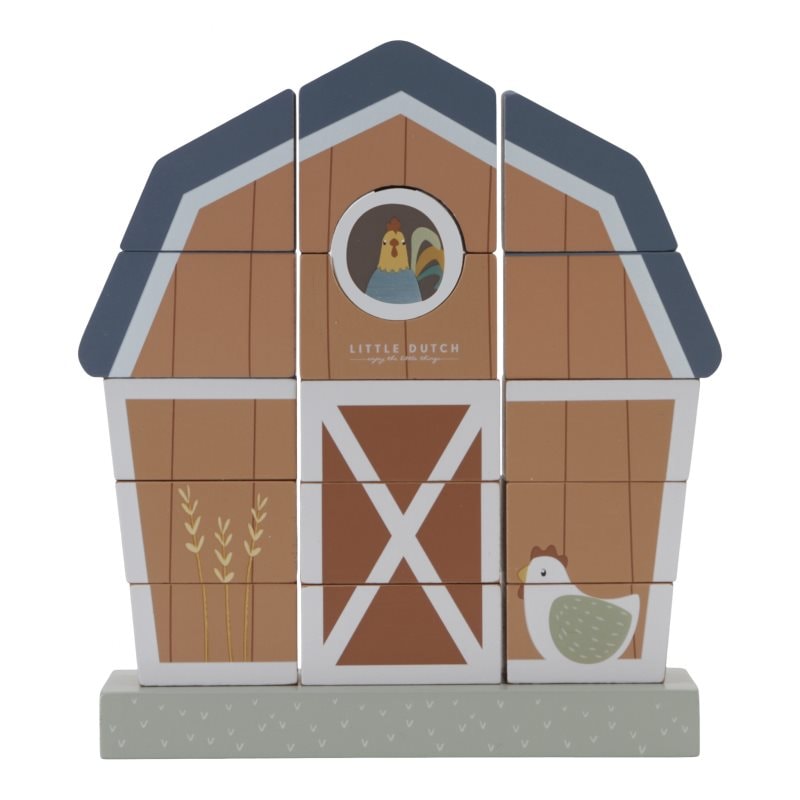 Little Dutch Little Farm Stacking Farmhouse играчка за подреждане 12 m+ - За деца - Сравни цени от 1 магазин с безплатна доставка
