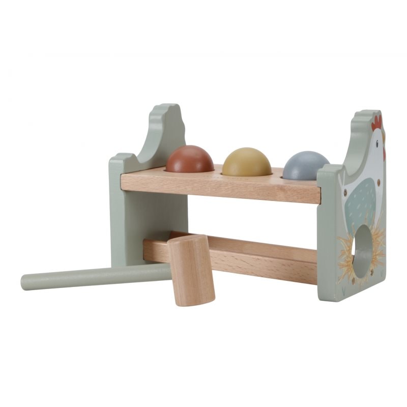 Little Dutch Little Farm Pounding Bench игра с чукче 12 m+ - За деца - Сравни цени от 1 магазин с безплатна доставка