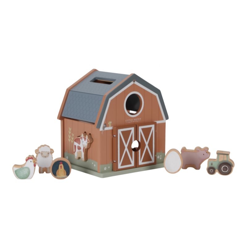 Little Dutch Little Farm Shape Sorter играчка за подреждане 18 m+ - За деца - Сравни цени от 1 магазин с безплатна доставка