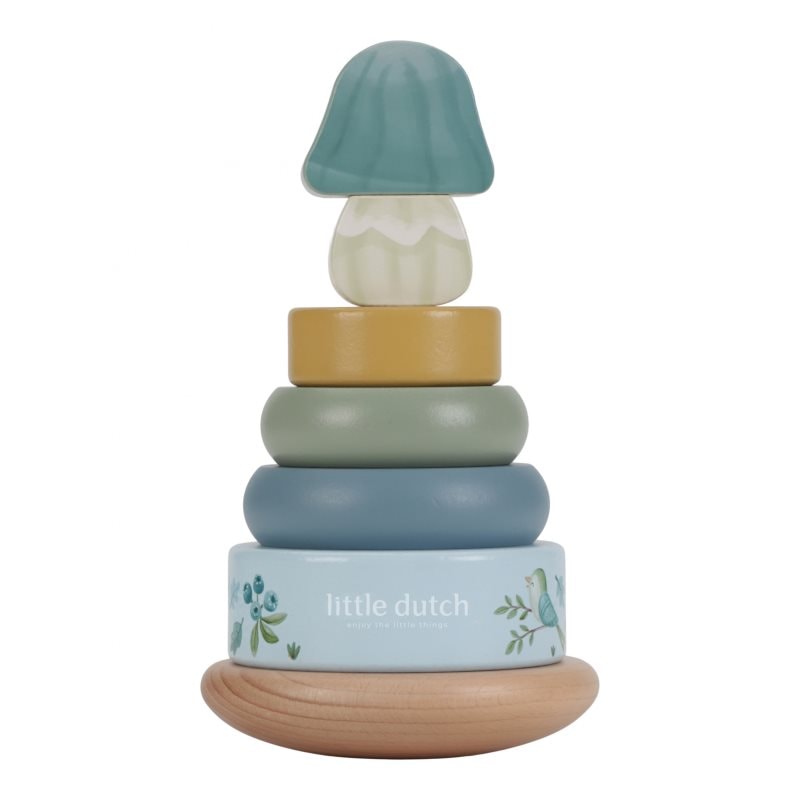 Little Dutch Forest Friends Rocking Ring Stacker пръстени за подреждане 12 m+ Blue - За деца - Сравни цени от 1 магазин с безплатна доставка