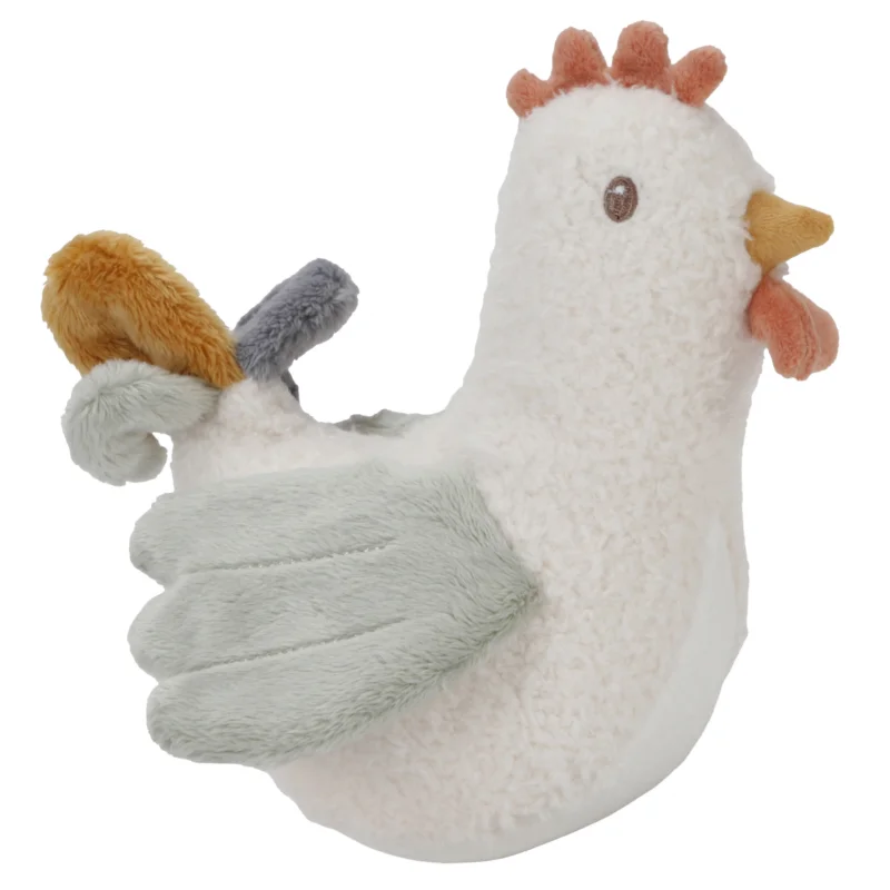 Little Dutch Little Farm Tumbler Chicken плюшена играчка 6 m+
