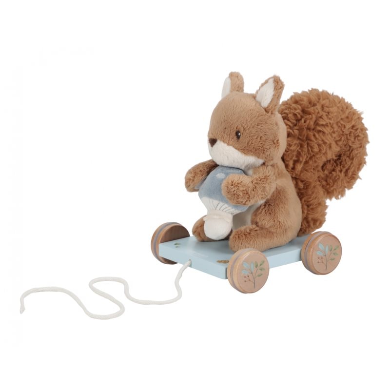 Little Dutch Forest Friends Pull Along Squirrel люлееща се играчка 18 m+ Blue - За деца - Сравни цени от 1 магазин с безплатна доставка