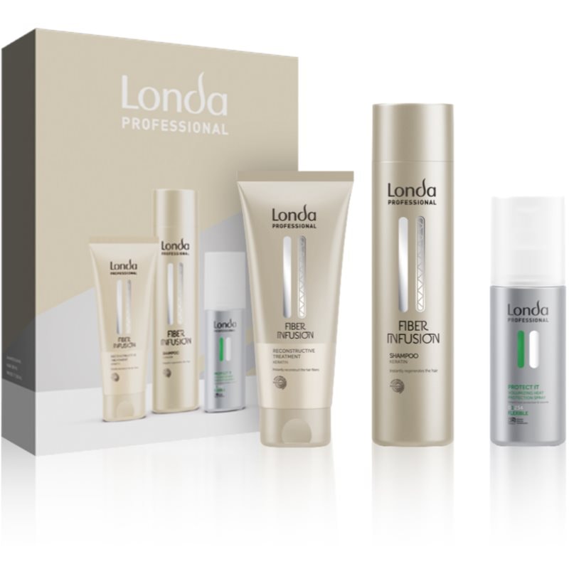 Londa Professional Fiber Infusion подаръчен комплект за увредена и боядисана коса - Комплект - Сравни цени от 1 магазин с безплатна доставка