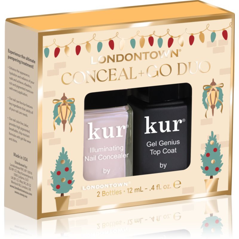 LONDONTOWN Conceal + Go Duo комплект лак за нокти - Комплект - Сравни цени от 1 магазин с безплатна доставка