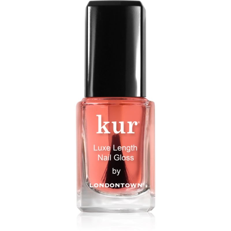 LONDONTOWN Kur Luxe Length Nail Gloss подсилващ лак за салби и увредени нокти