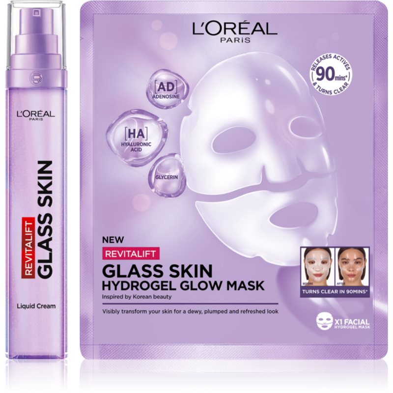 L’Oréal Paris Revitalift Filler Glass Skin комплект за грижа за лицето - Комплект - Сравни цени от 1 магазин с безплатна доставка