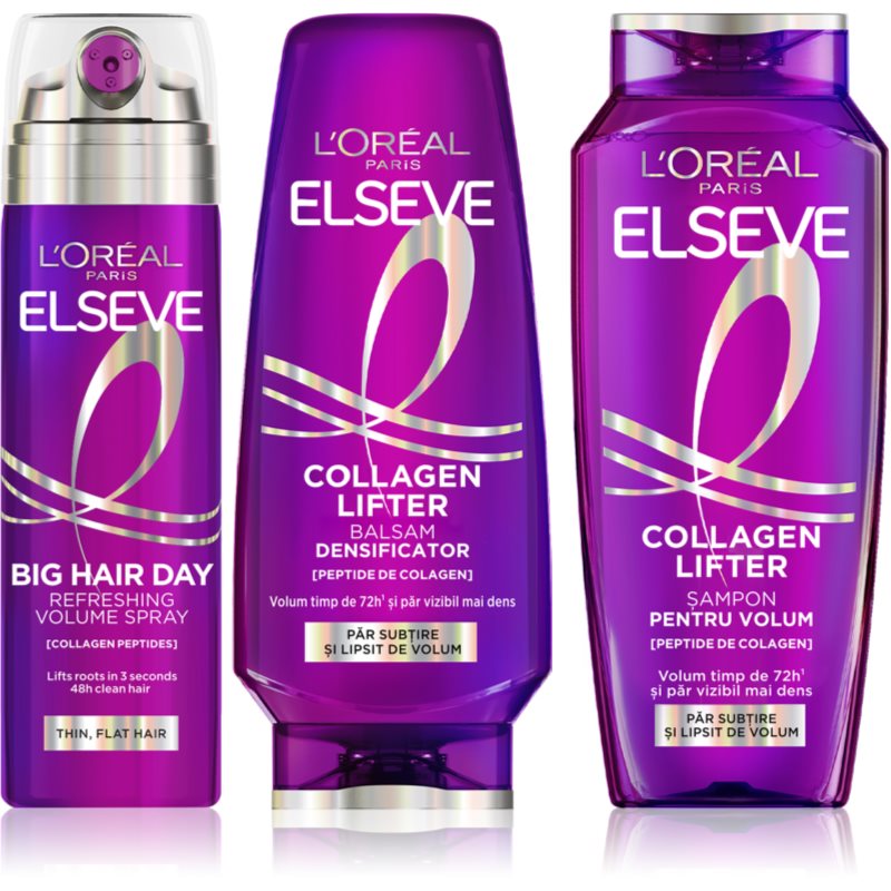 L’Oréal Paris Elseve Collagen Lifter комплект За коса - Комплект - Сравни цени от 1 магазин с безплатна доставка