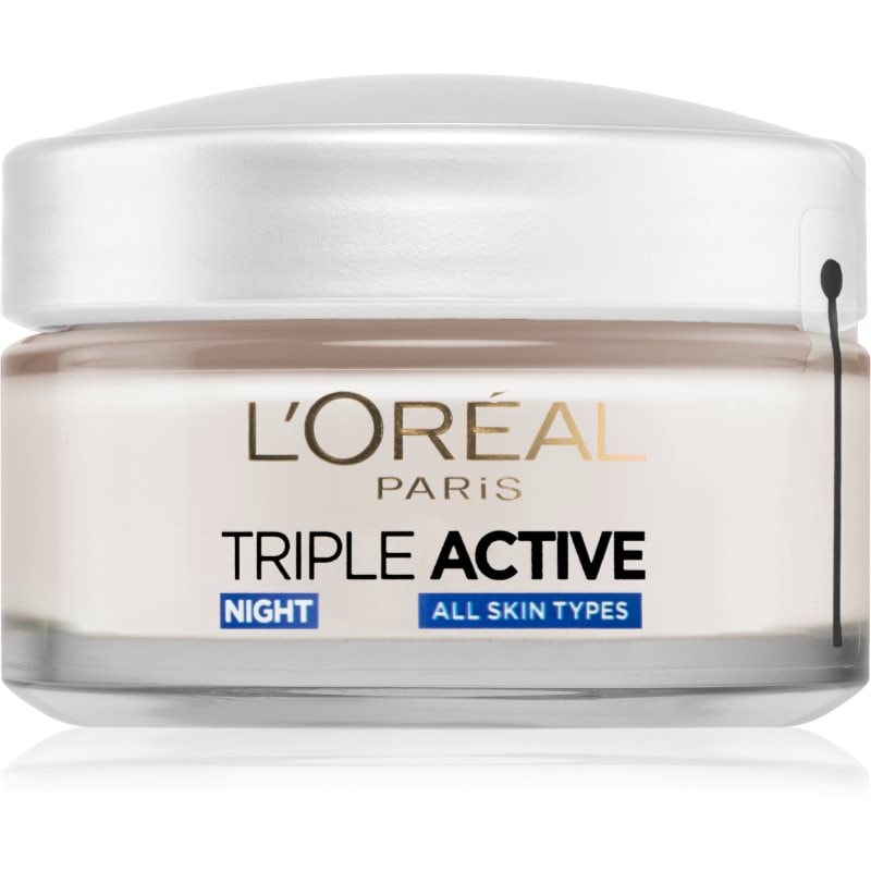 L’Oréal Paris Triple Active Night нощен хидратиращ крем за всички типове кожа на лицето - Грижа за лице - Сравни цени от 1 магазин с безплатна доставка