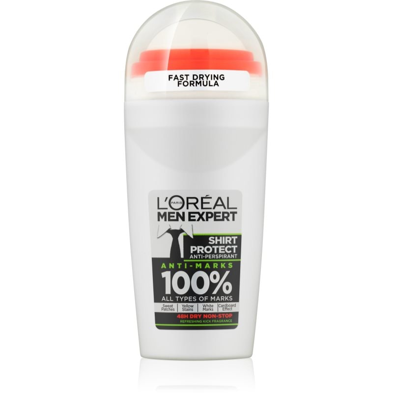 L’Oréal Paris Men Expert Shirt Protect рол- он против изпотяване - Грижа за тяло - Сравни цени от 1 магазин с безплатна доставка