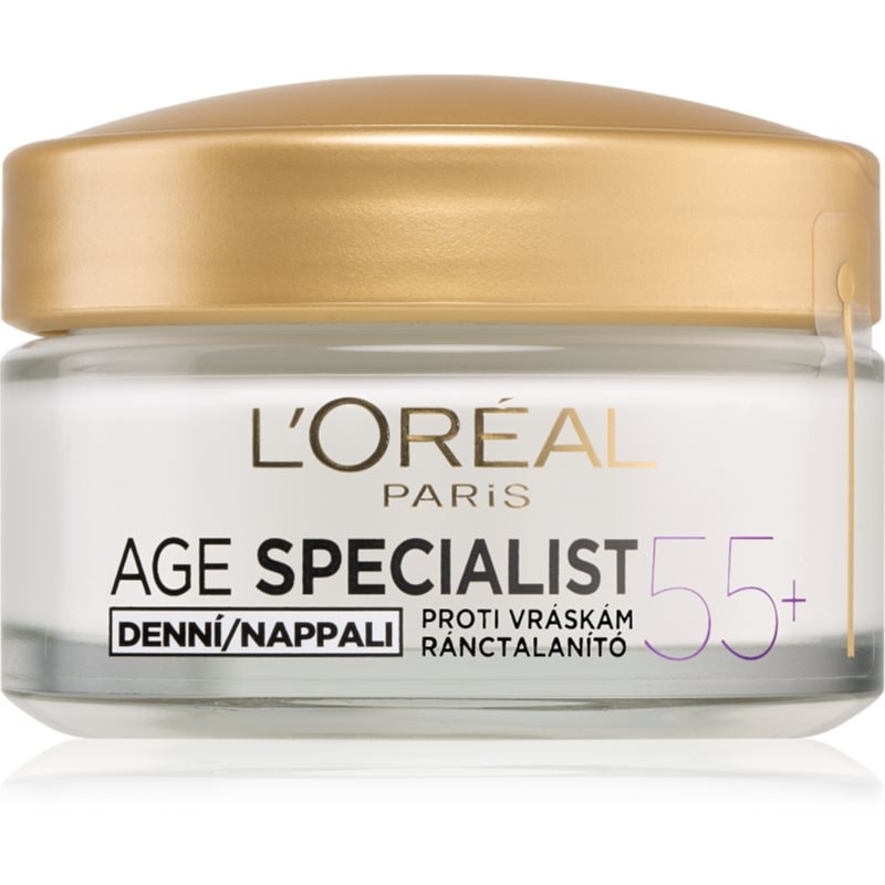 LOreal Paris L’Oréal Paris Age Specialist 55+ дневен крем против бръчки - Унисекс парфюм 15мл - Сравни цени от 1 магазин с безплатна доставка