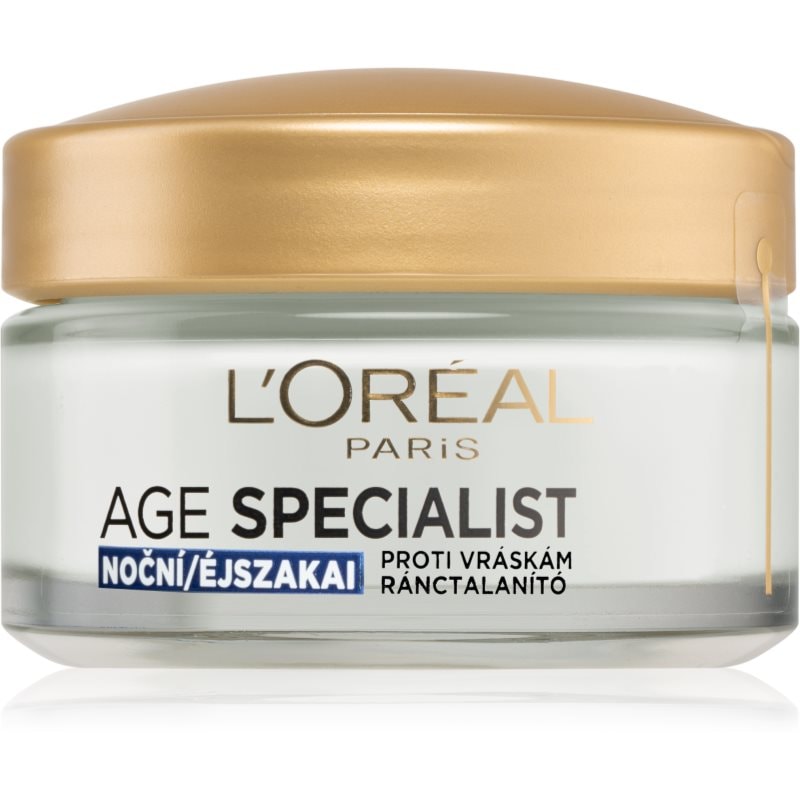 L’Oréal Paris Age Specialist 55+ възстановителен нощен крем против бръчки 55+ - Грижа за лице - Сравни цени от 1 магазин с безплатна доставка