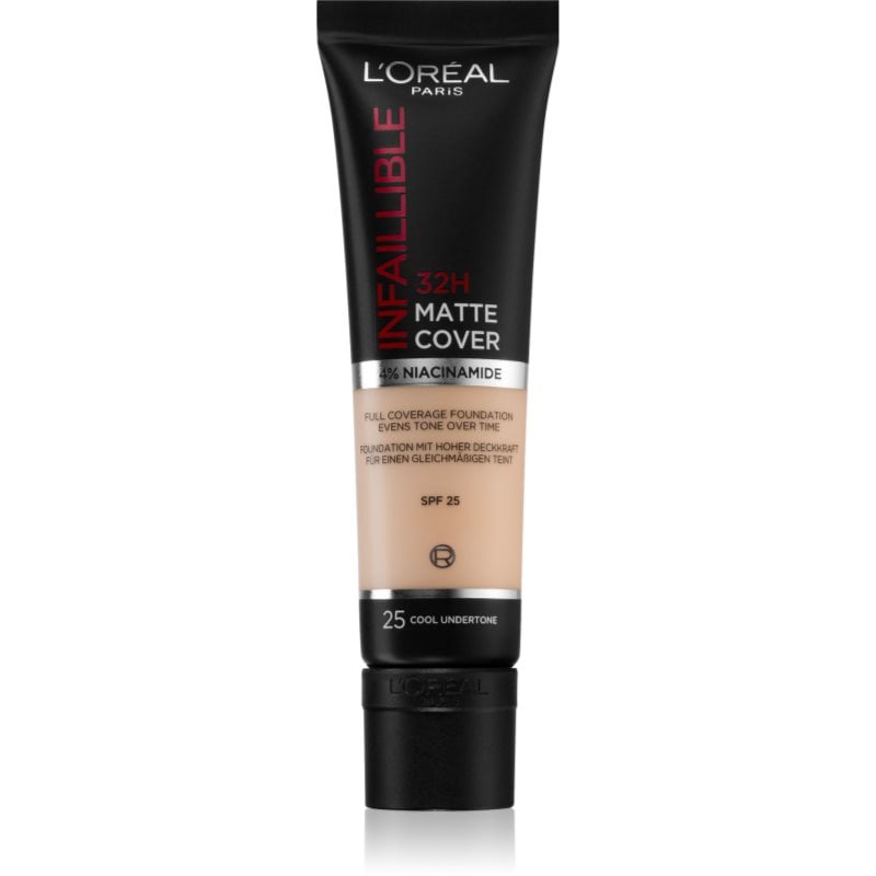 L’Oréal Paris Infallible 32H Matte Cover дълготраен матиращ фон дьо тен SPF 25