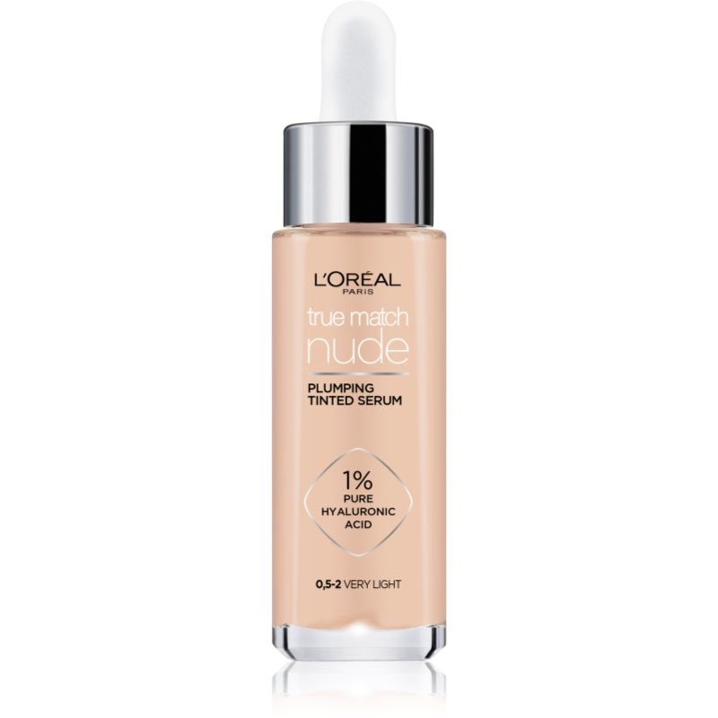 LOreal Paris L’Oréal Paris True Match Nude Plumping Tinted Serum серум да уеднакви цвета на кожата - Унисекс парфюм 30мл - Сравни цени от 1 магазин с безплатна доставка