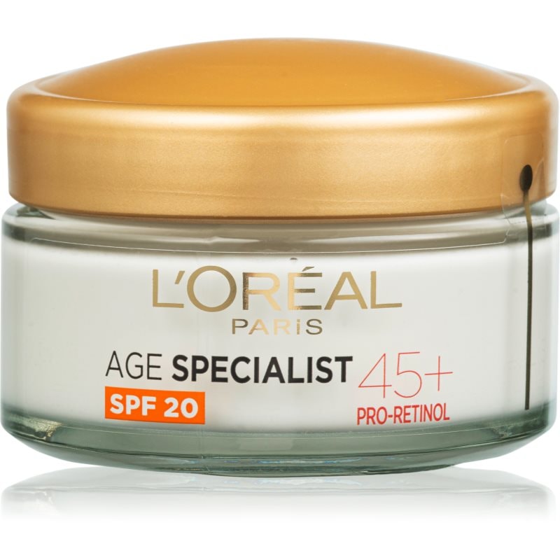 LOreal Paris L’Oréal Paris Age Specialist 45+ дневен крем за зряла кожа SPF 20 - Унисекс парфюм 50мл - Сравни цени от 1 магазин с безплатна доставка