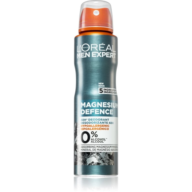 L’Oréal Paris Men Expert Magnesium Defence дезодорант в спрей за мъже - Грижа за тяло - Сравни цени от 1 магазин с безплатна доставка
