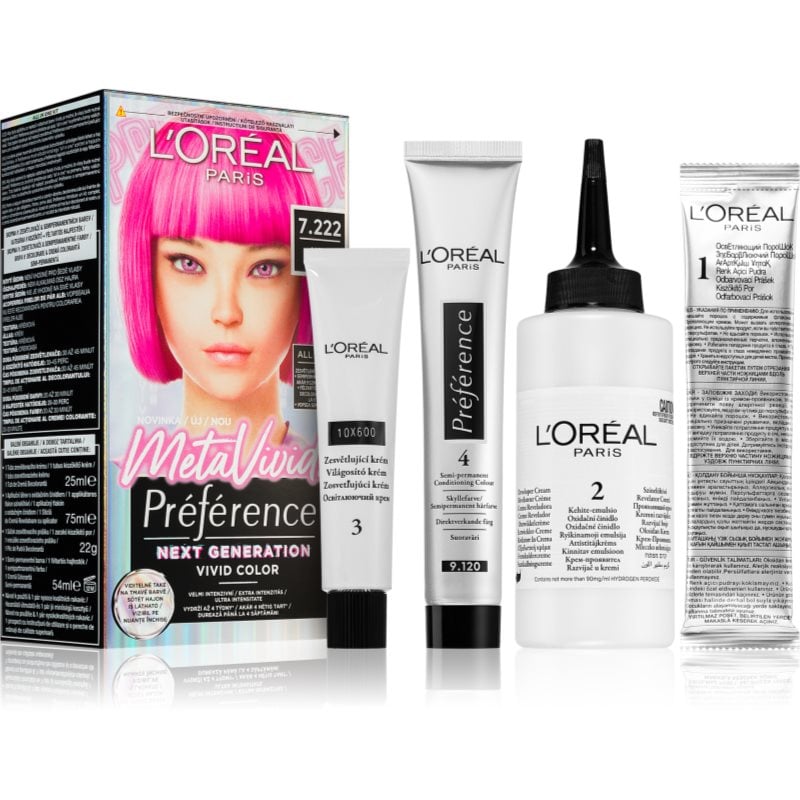 L’Oréal Paris Préférence Meta Vivids полуперманентна боя за коса