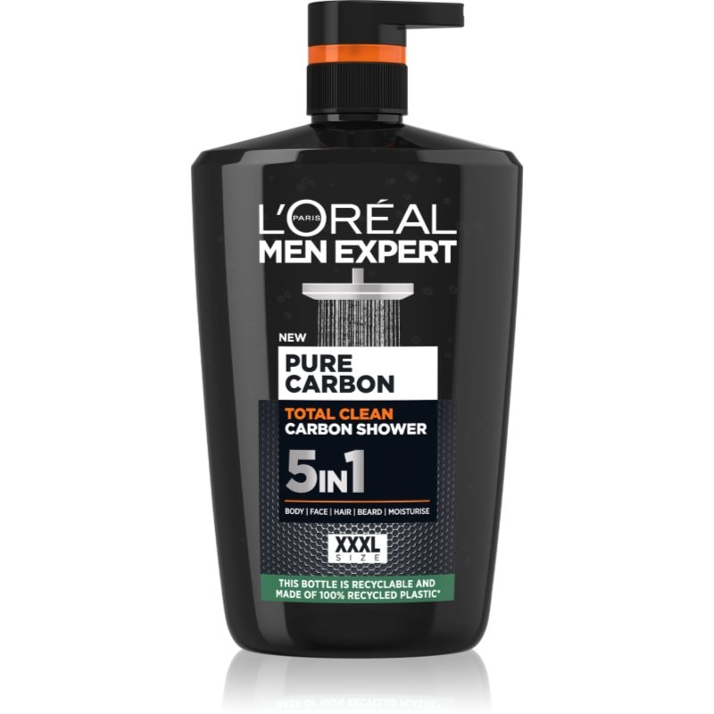L’Oréal Paris Men Expert Pure Carbon душ гел 5 в 1 - Грижа за тяло - Сравни цени от 1 магазин с безплатна доставка