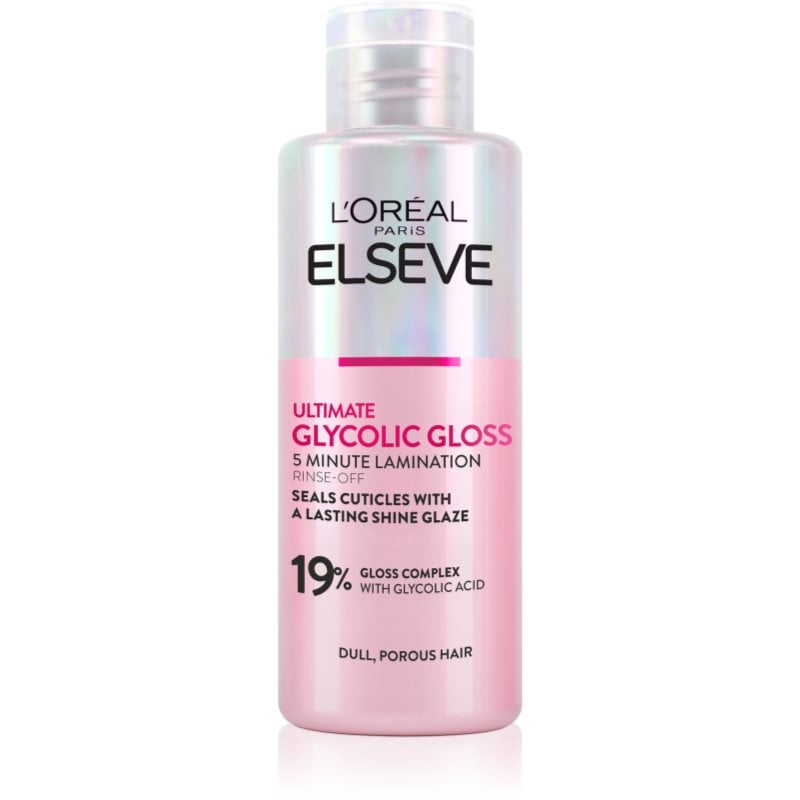 L’Oréal Paris Elseve Glycolic Gloss маска за коса за изглаждане и възстановяване на увредена коса