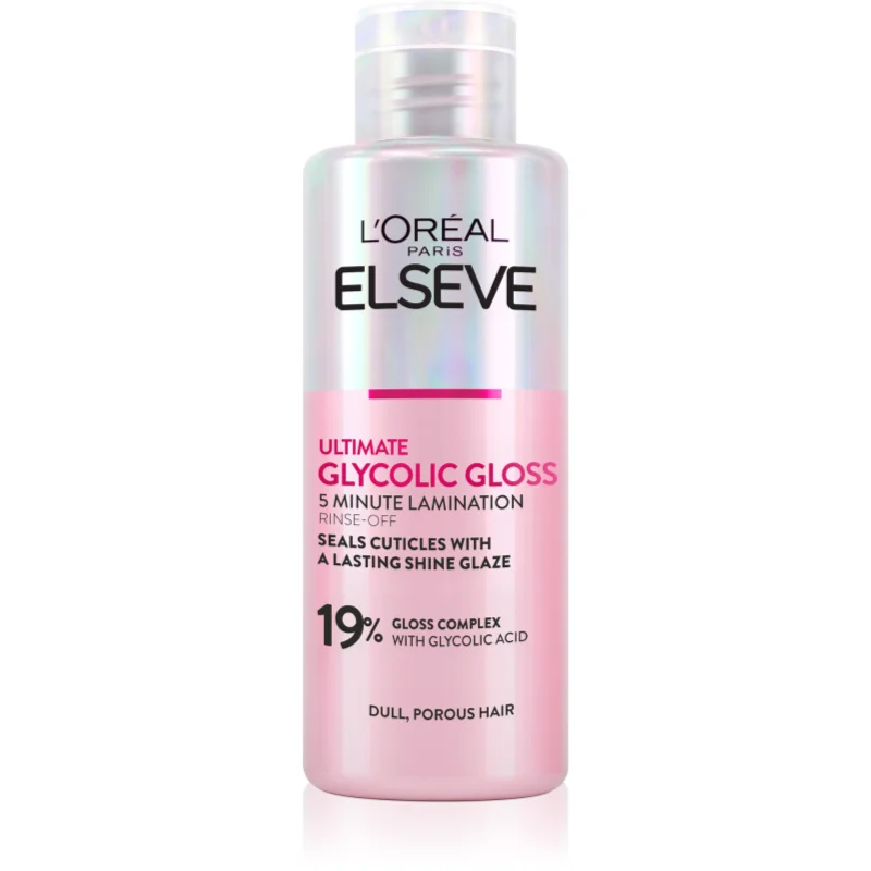 L’Oréal Paris Elseve Glycolic Gloss маска за коса за изглаждане и възстановяване на увредена коса