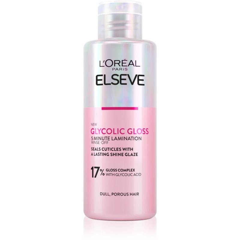 LOreal Paris L’Oréal Paris Elseve Glycolic Gloss маска за коса за изглаждане и възстановяване на увредена коса - Унисекс парфюм 150мл - Сравни цени от 1 магазин с безплатна доставка