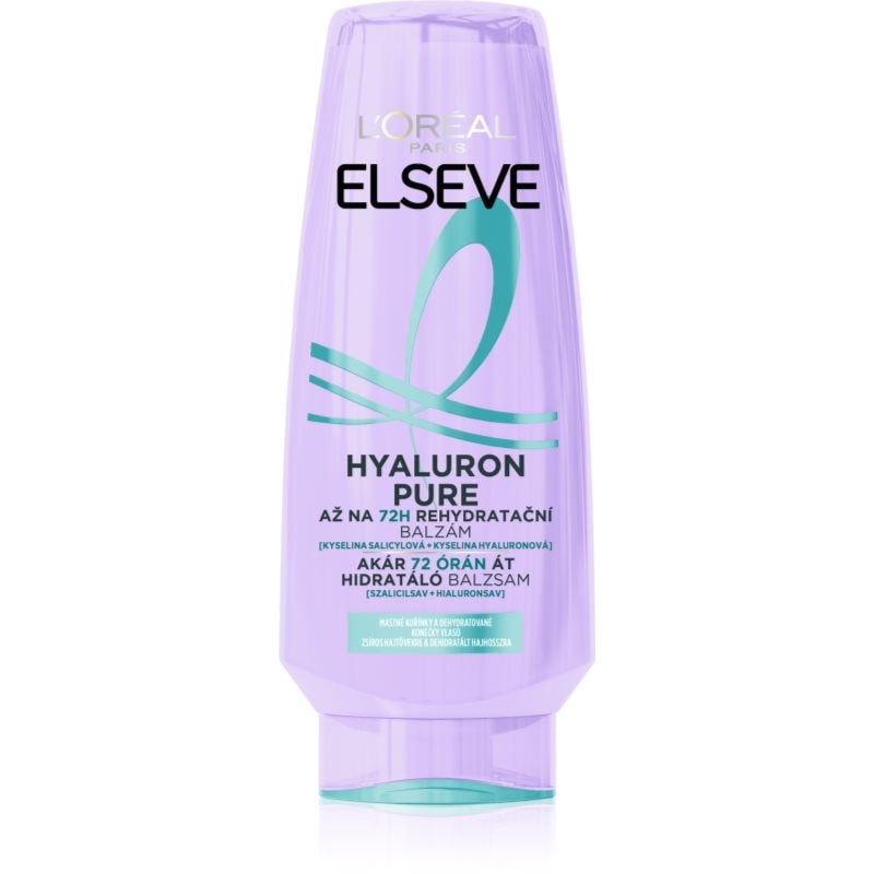 L’Oréal Paris Elseve Hyaluron Pure балсам за коса за мазен скалп и сухи краища - Грижа за коса - Сравни цени от 2 магазина с безплатна доставка
