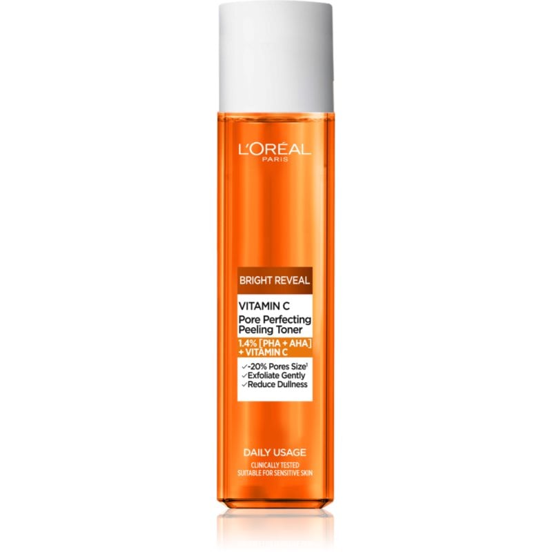 L’Oréal Paris Bright Reveal Vitamin C озаряващ тоник за радуциране на порите
