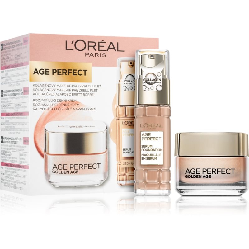 L’Oréal Paris Age Perfect Golden Age комплект за хидратирана кожа цвят 230 - Комплект - Сравни цени от 1 магазин с безплатна доставка